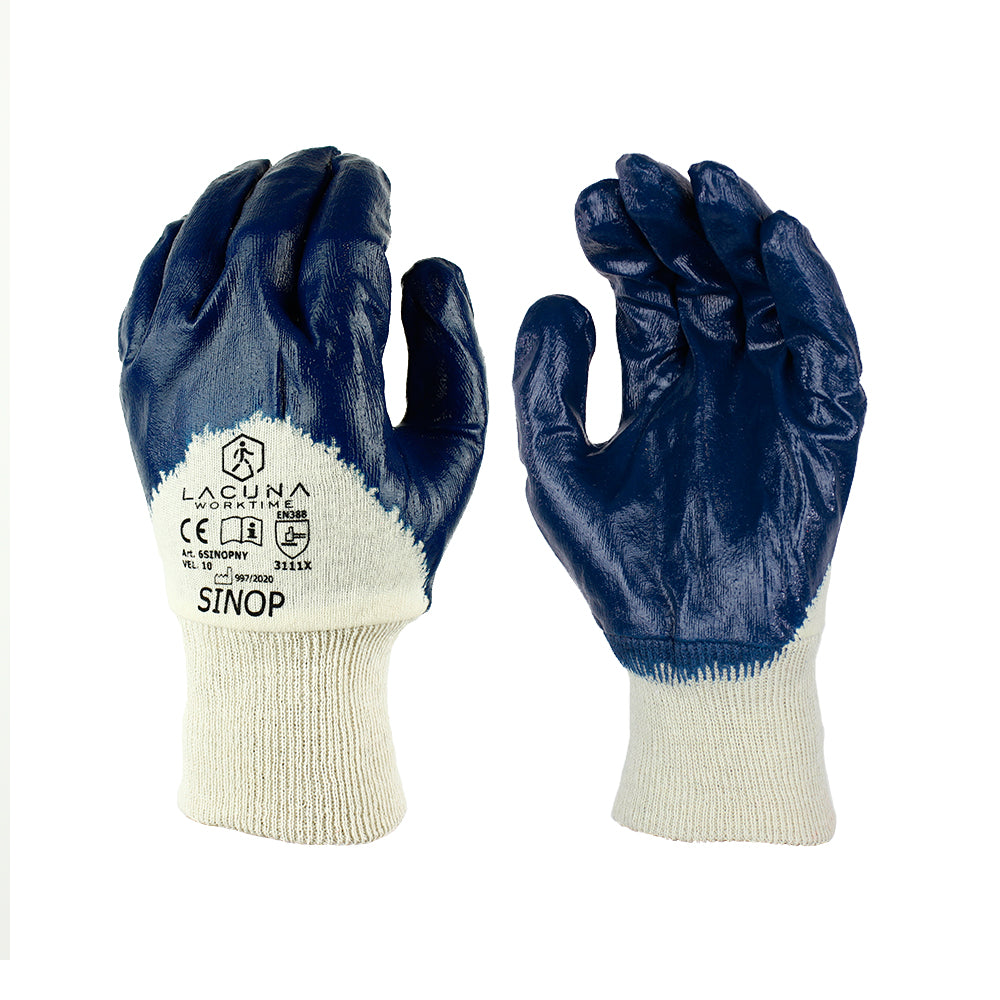SINOP Rukavica s nitrilnim premazom plava vel. 10