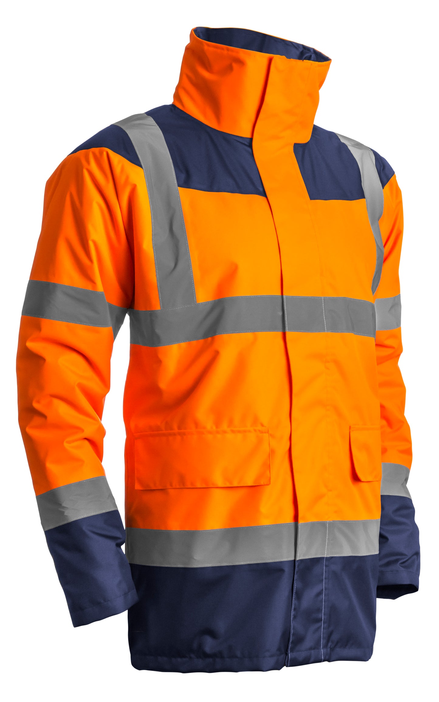 Signalizirajuća zaštitna Hi-viz jakna KETA narandžasto-plava