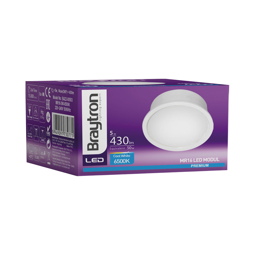 BRY-PREMIUM-5W-6500K-110D-MR16 LED MODUL