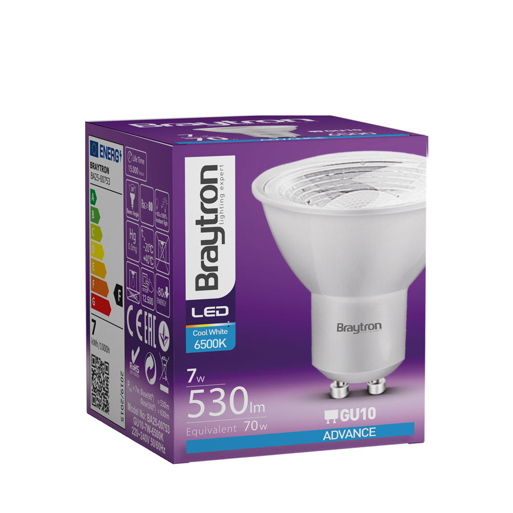 BRY-ADVANCE-7W-GU10-38D-6500K-LED SIJALICA