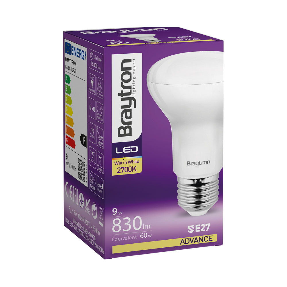 BRY-ADVANCE-9W-E27-R63-3000K-LED SIJALICA