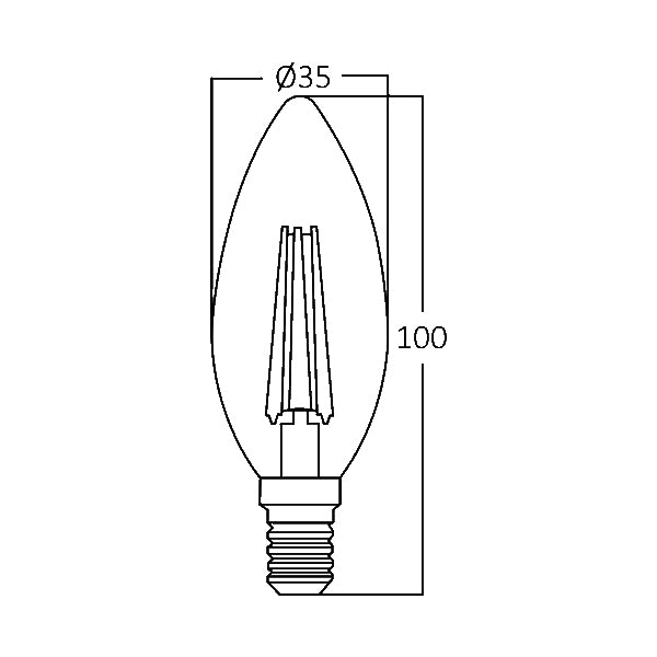 BRY-ADVANCE-4W-E14-C35-DIMABILNA-3000K-LED SIJALICA