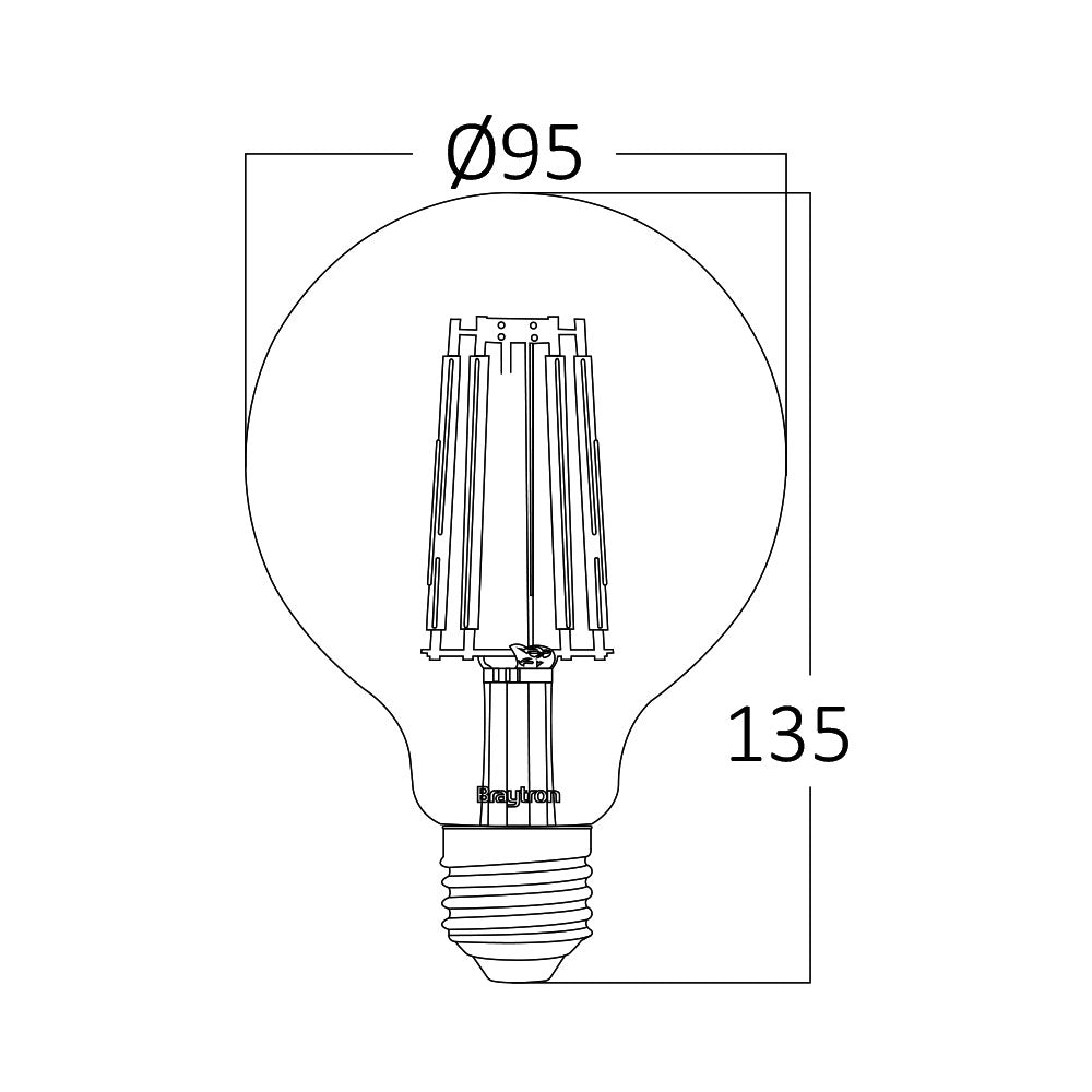BRY-ADVANCE-6W-E27-G95-AMB-2200K-LED SIJALICA