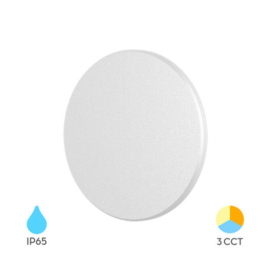 BRY-PALERMO-XS-KRUG-BELA-8W-3U1-IP65-ZIDNA SVETILJKA