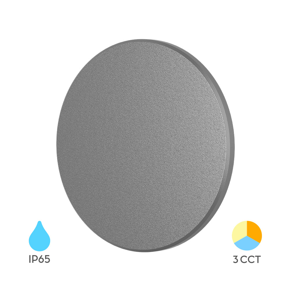 BRY-PALERMO-S-KRUG-SIVA-10W-3U1-IP65-ZIDNA SVETILJKA