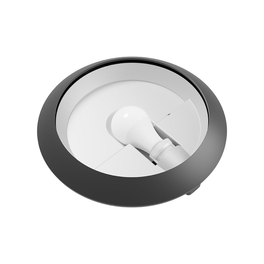 BRY-NAPOLI-D270-1xE27-PC-SIVA-IP65-LED PLAFONJERA