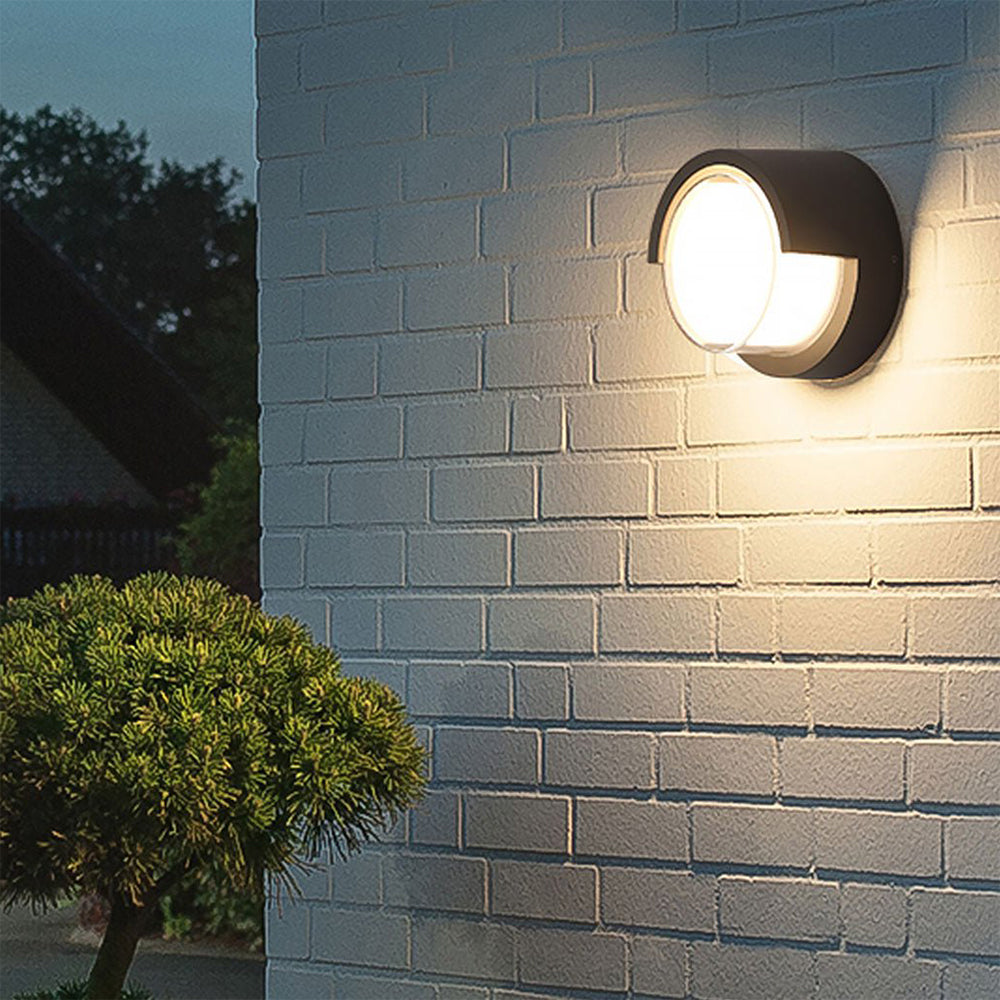 BRY-WALLS-G1-KRUG-SIVA-15W-3U1-IP65-ZIDNA BAŠTENSKA SVETILJKA