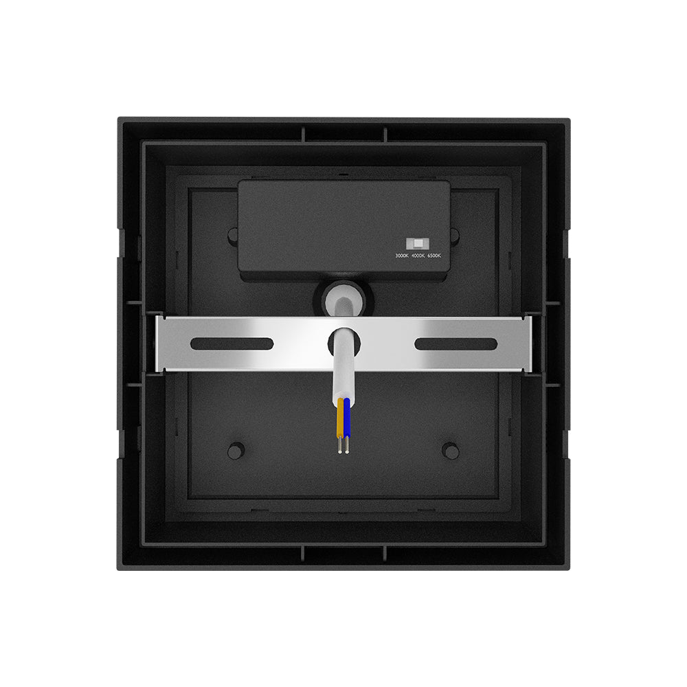 BRY-WALLS-G1-KVADRATNA-CRNA-15W-3U1-IP65-ZIDNA BAŠTENSKA SVETILJKA