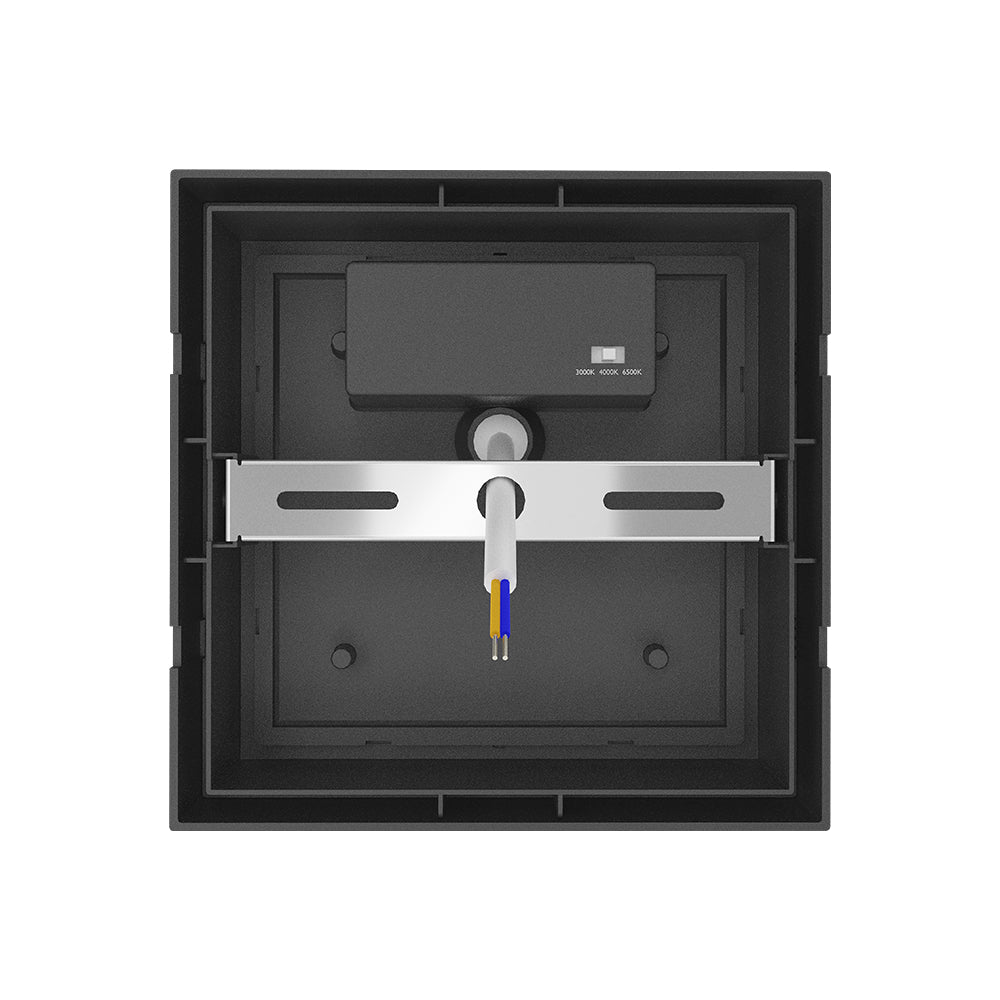 BRY-WALLS-G1-KVADRATNA-SIVA-15W-3U1-IP65-ZIDNA BAŠTENSKA SVETILJKA