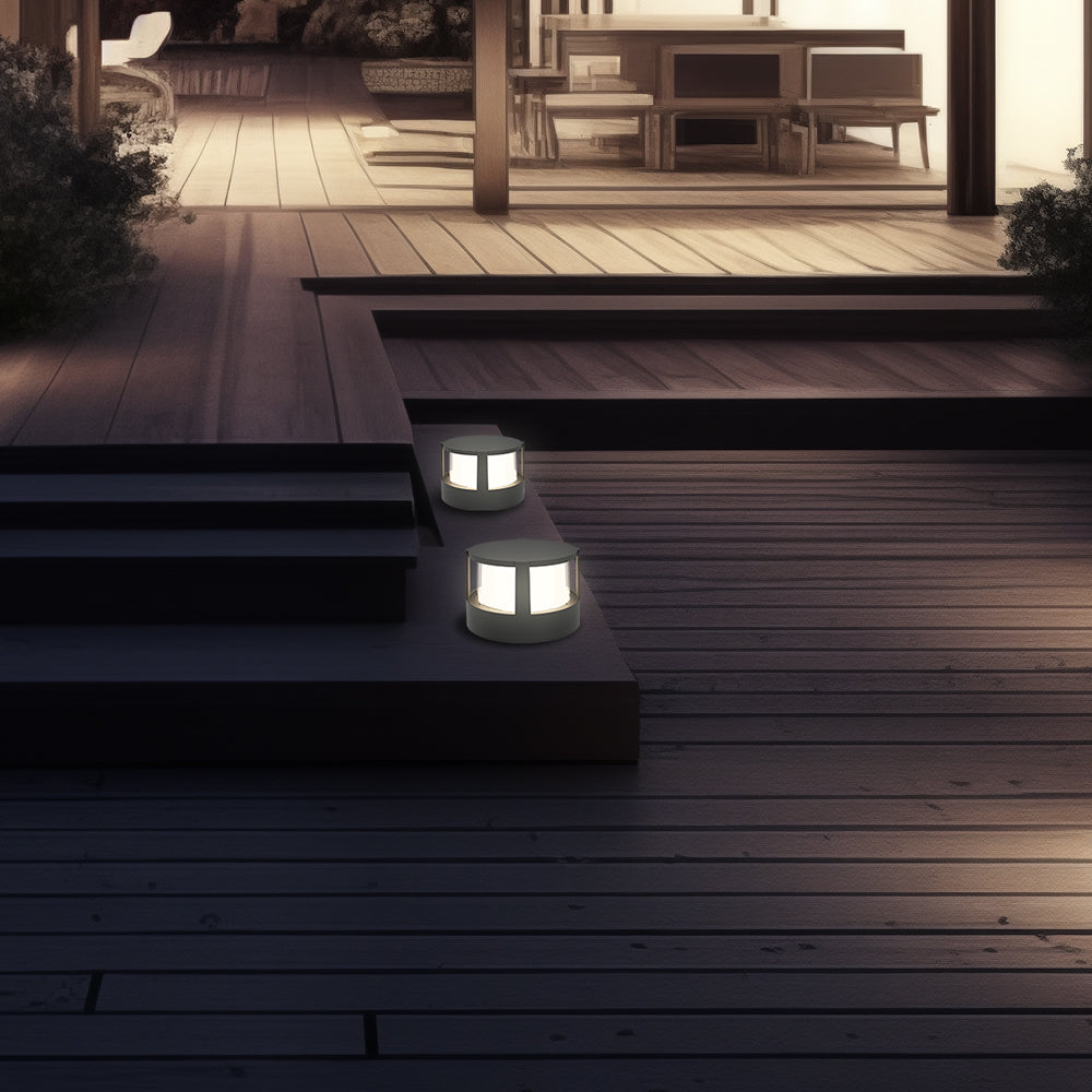 BRY-WALLS-G1-KRUG-SIVA-15W-3U1-IP65-ZIDNA BAŠTENSKA SVETILJKA