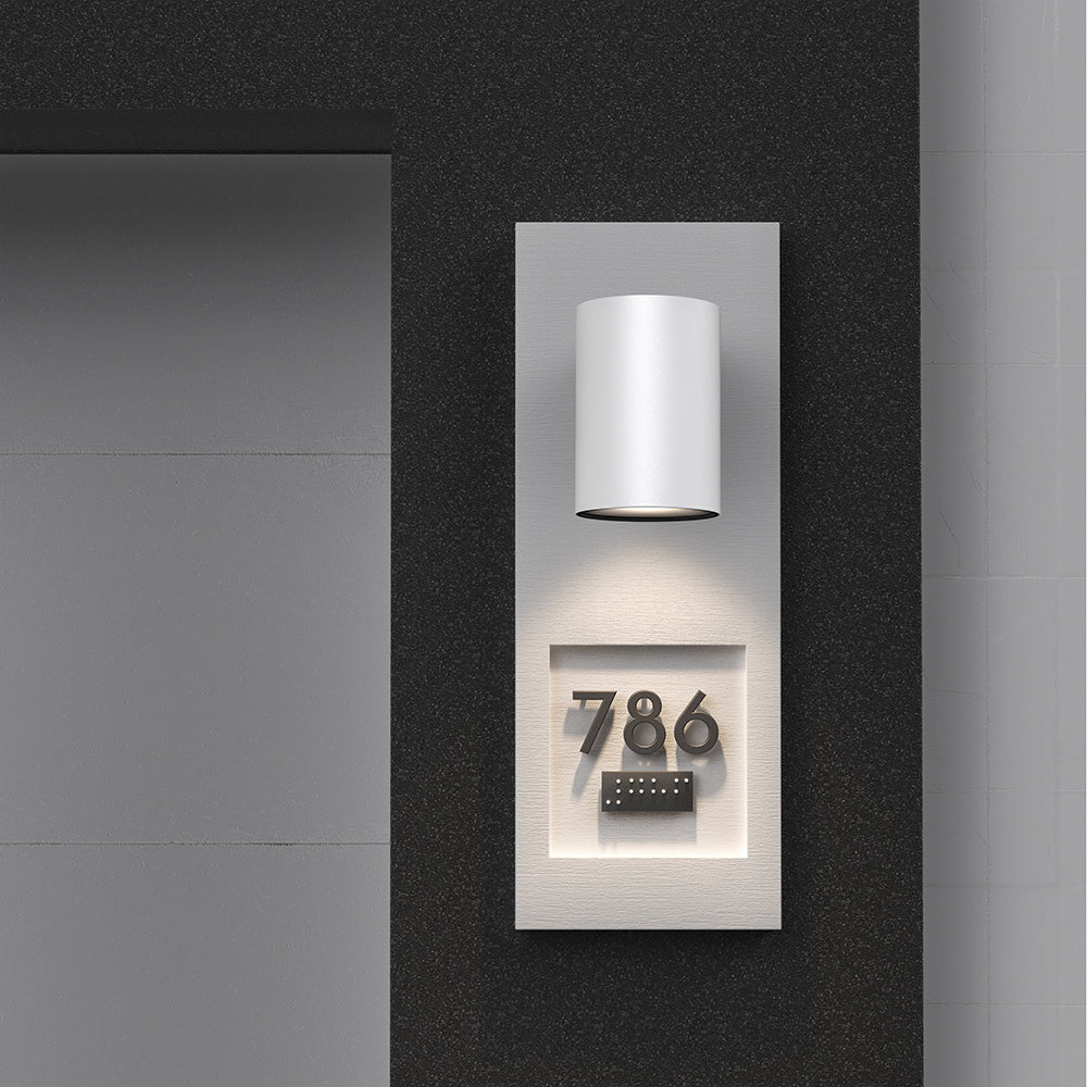 BRY-VEKTA-D-WL.1-BELA-1x9W-3U1-IP65-ZIDNA BAŠTENSKA SVETILJKA