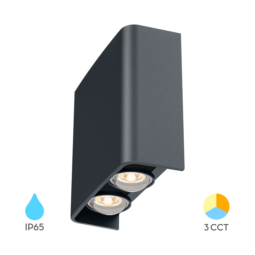 BRY-VECTOR-B-WL-SIVA-4x1W-3IN1-IP65-ZIDNA SVETILJKA