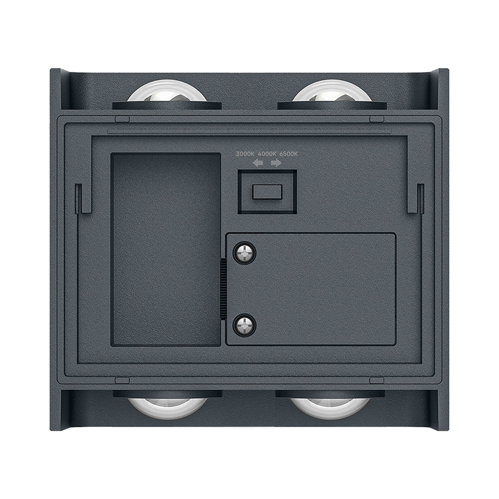 BRY-VECTOR-B-WL-SIVA-4x1W-3IN1-IP65-ZIDNA SVETILJKA