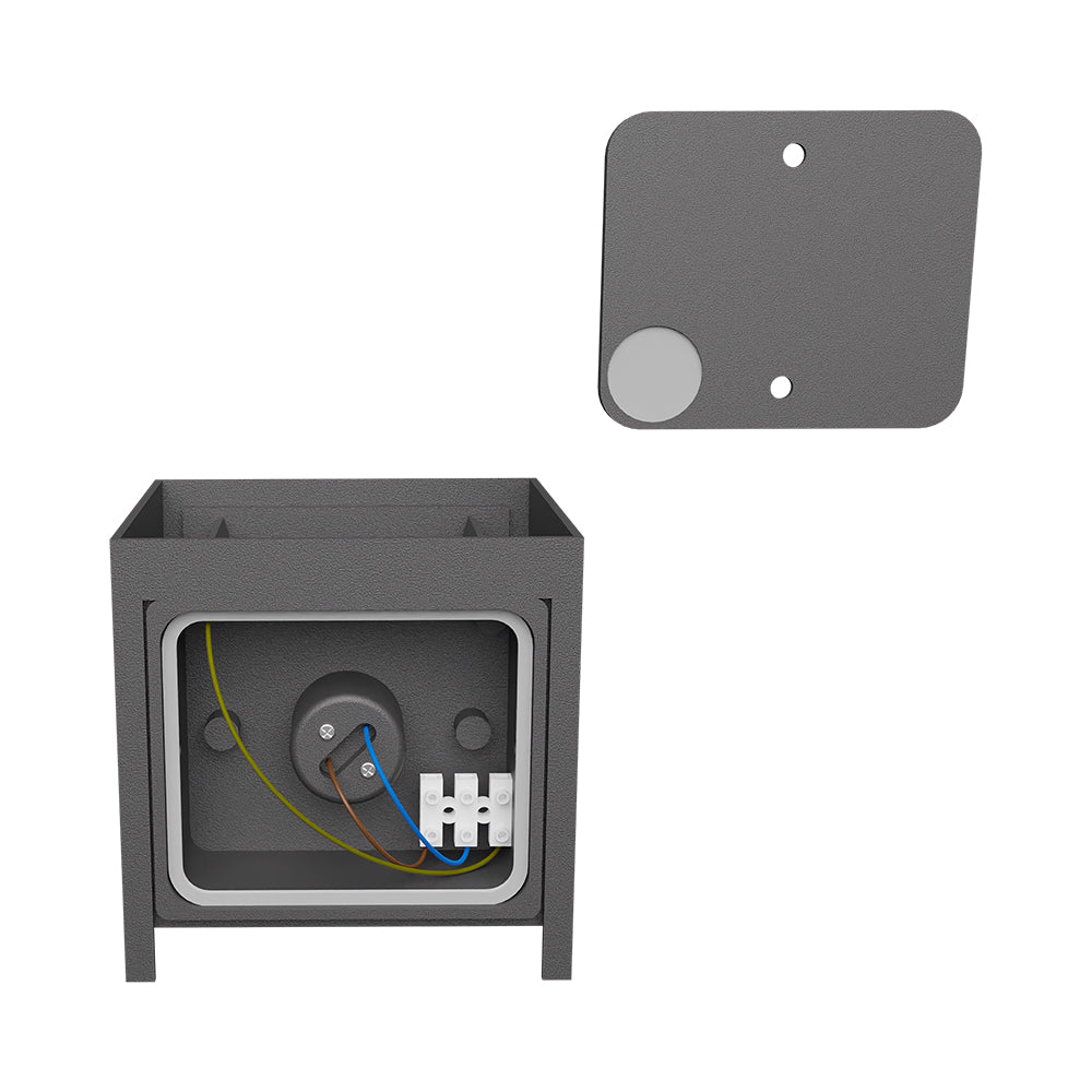 BRY-VEKTA-B-WL.2-SIVI-1xG9-IP54-ZIDNA BAŠTENSKA SVETILJKA