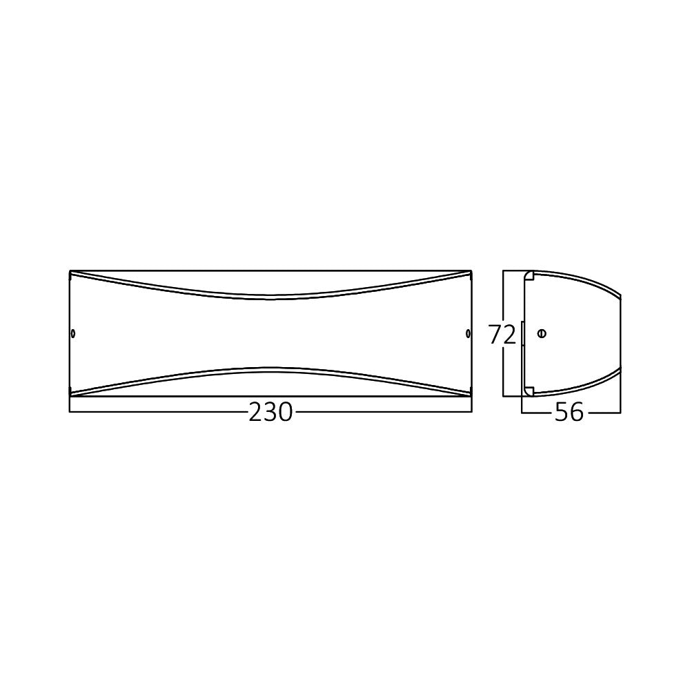BRY-PIRUS-S-10W-3000K-IP54-ZIDNA SVETILJKA