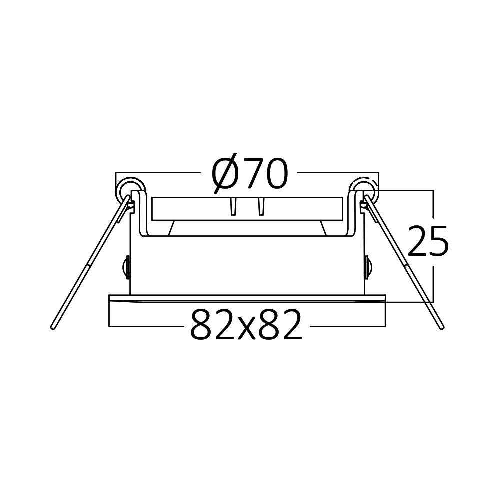 BRY-MITTO-AS-KVADRATNA-BELA-PLAFONSKI NOSAC SIJALICE