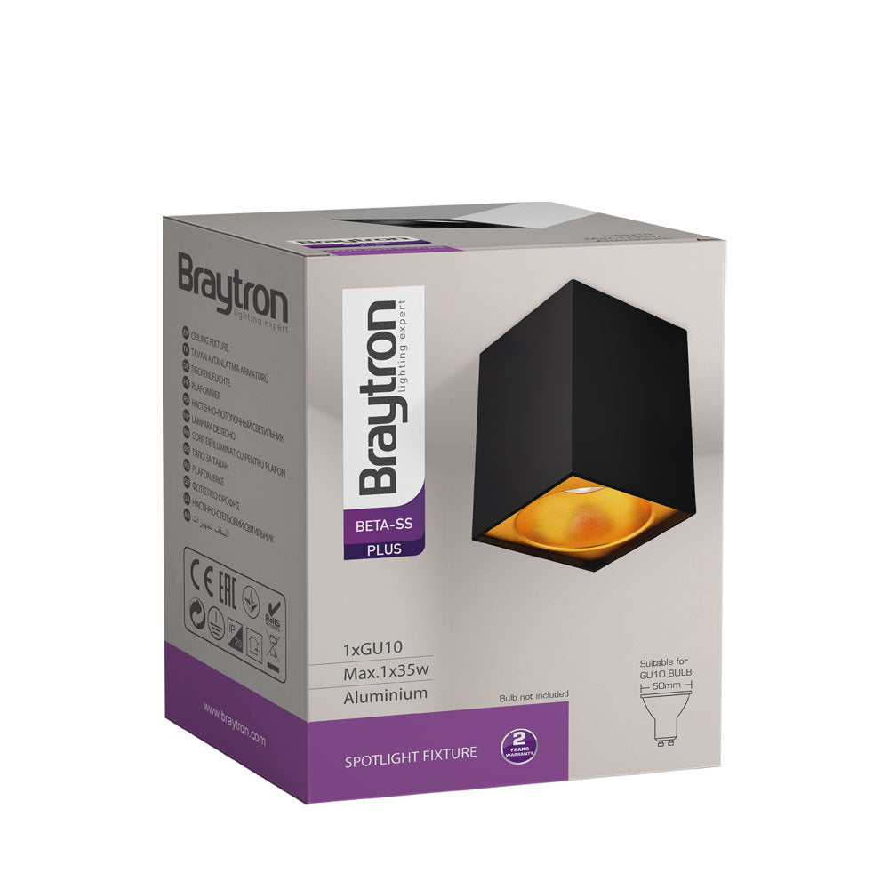 BRY-BETA-8010-KVADRATNA-CRNA-GU10-ROZETNA-PLAFONSKA SPOT SVETILJKA