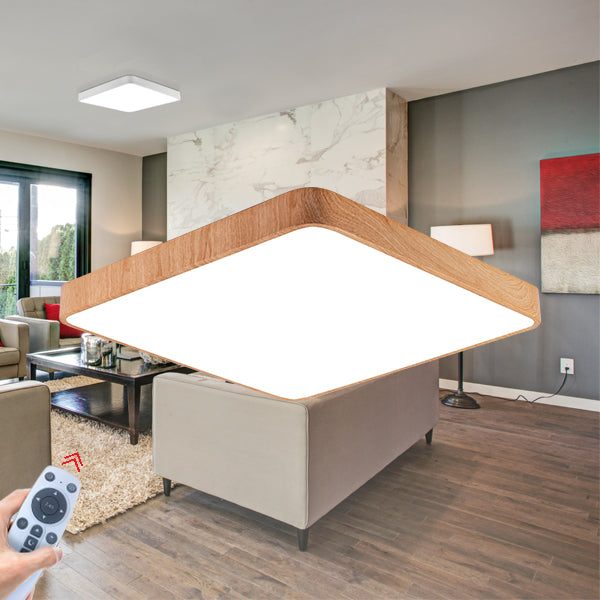 BRY-BLADE-SS-KVADRATNA-DRVO-45W-LED PLAFONJERA SA DALJINSKOM KOMANDOM