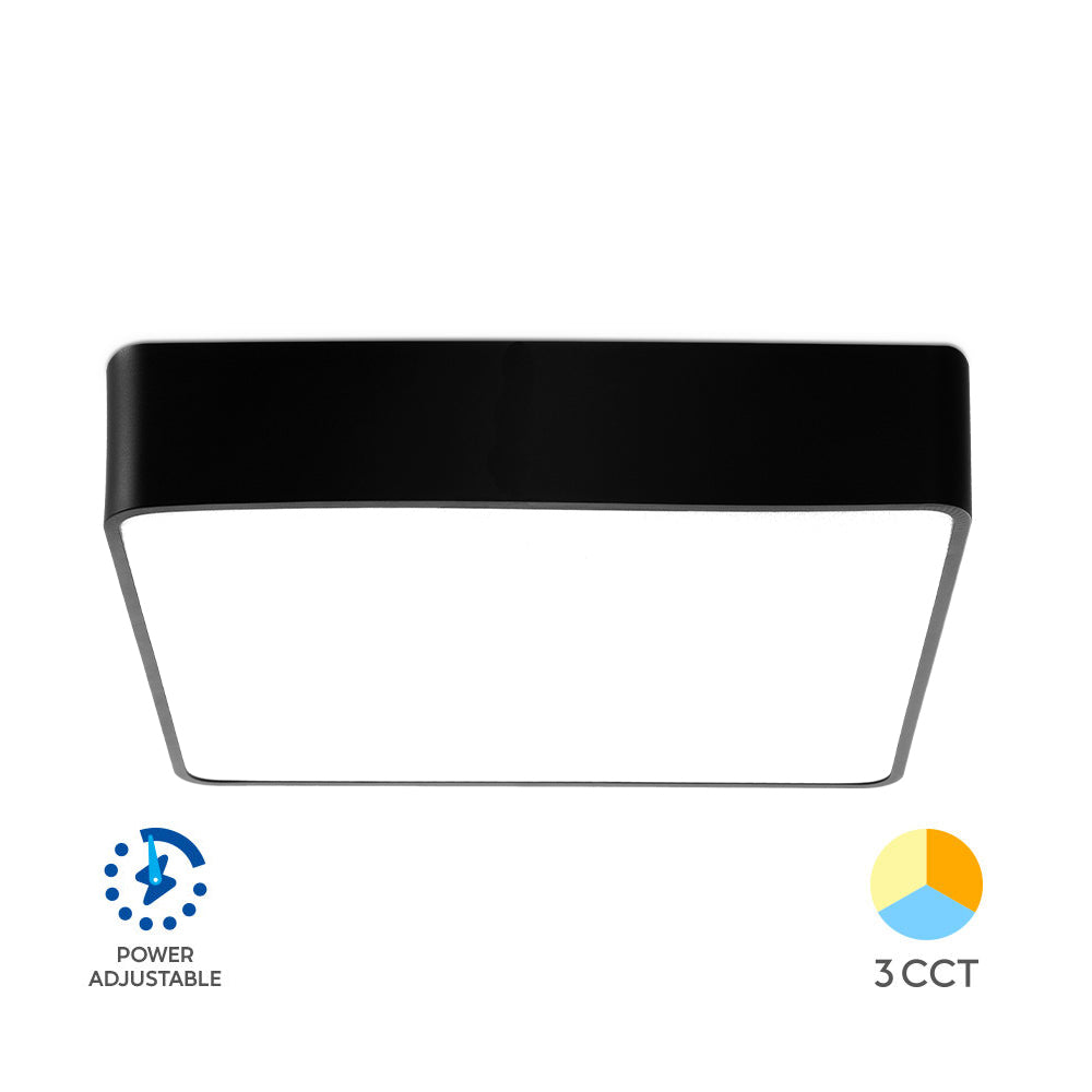 BRY-BLADE-SS-KVADRAT-CRNA-36W-3U1-LED PLAFONJERA