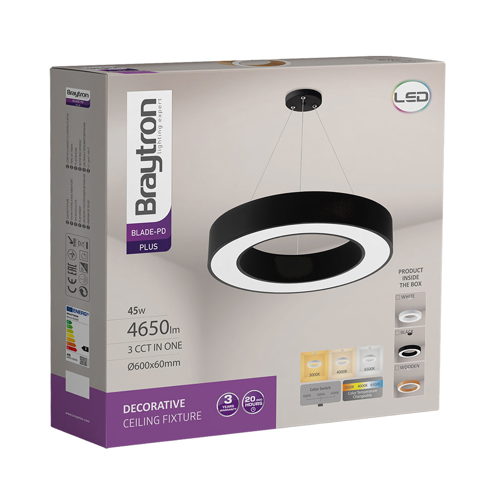 BRY-BLADE-PD-OKRUGLA-CRNA-45W-3U1-LED VISILICA