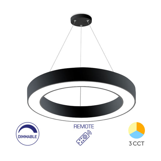 BRY-BLADE-PD-OKRUGLA-CRNA-45W-LED VISILICA SA DALJINSKOM KOMANDOM