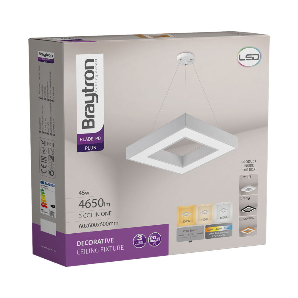 BRY-BLADE-PD-KVADRATNA-DRVO-45W-3U1-LED VISILICA