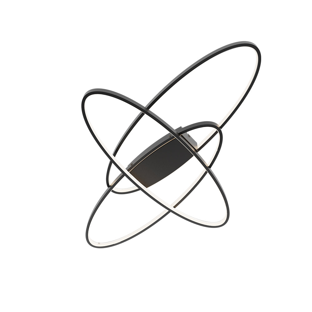 BRY-NELA-SR2-RND-CRNA-72W-SA DALJINSKIM-IP20-LED PLAFONJERA