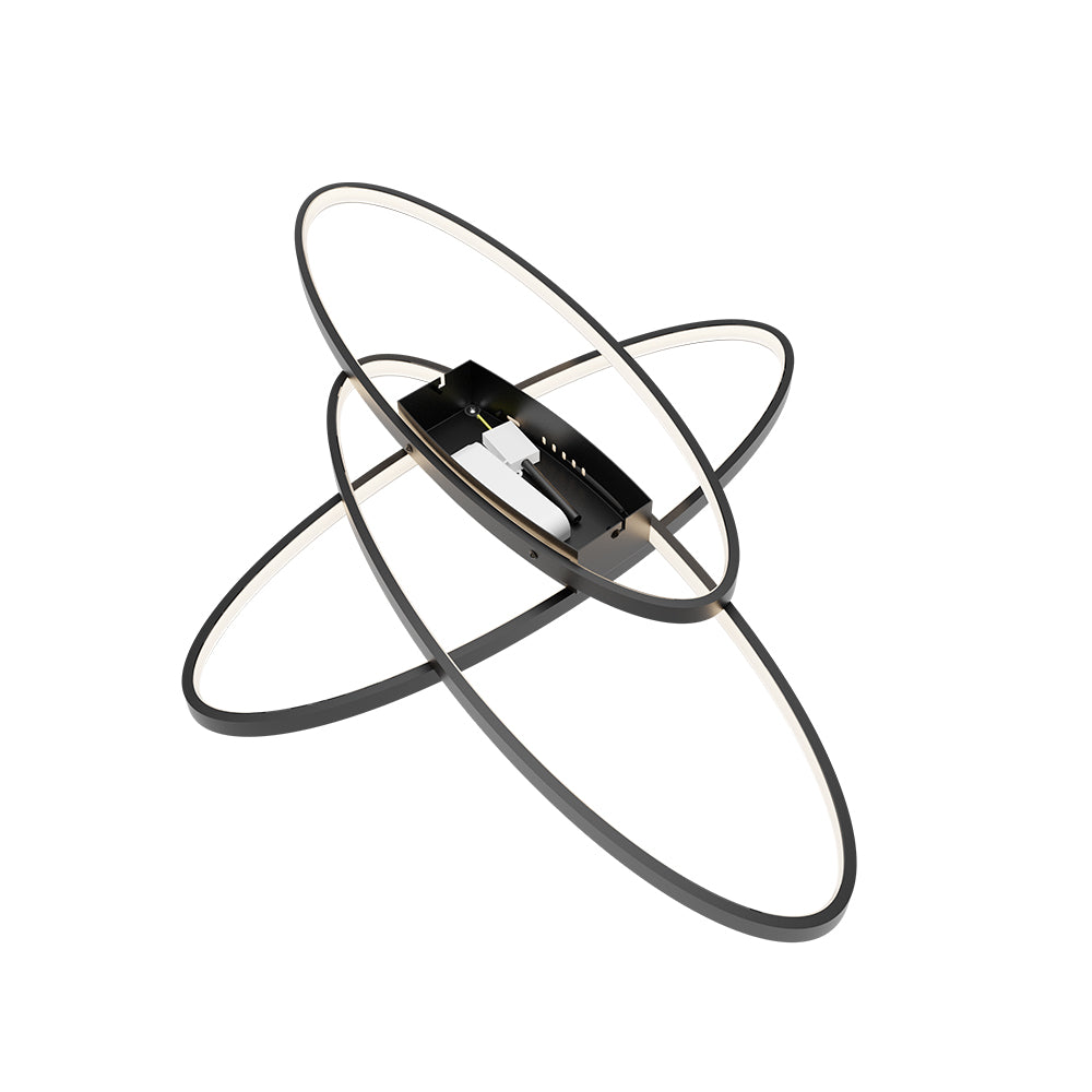 BRY-NELA-SR2-RND-CRNA-72W-SA DALJINSKIM-IP20-LED PLAFONJERA