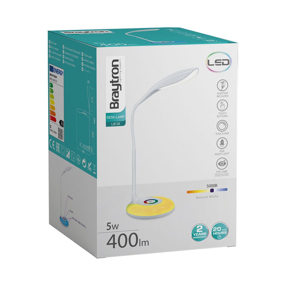 BRY-LB125-5W-BELA-5000K-STONA LAMPA