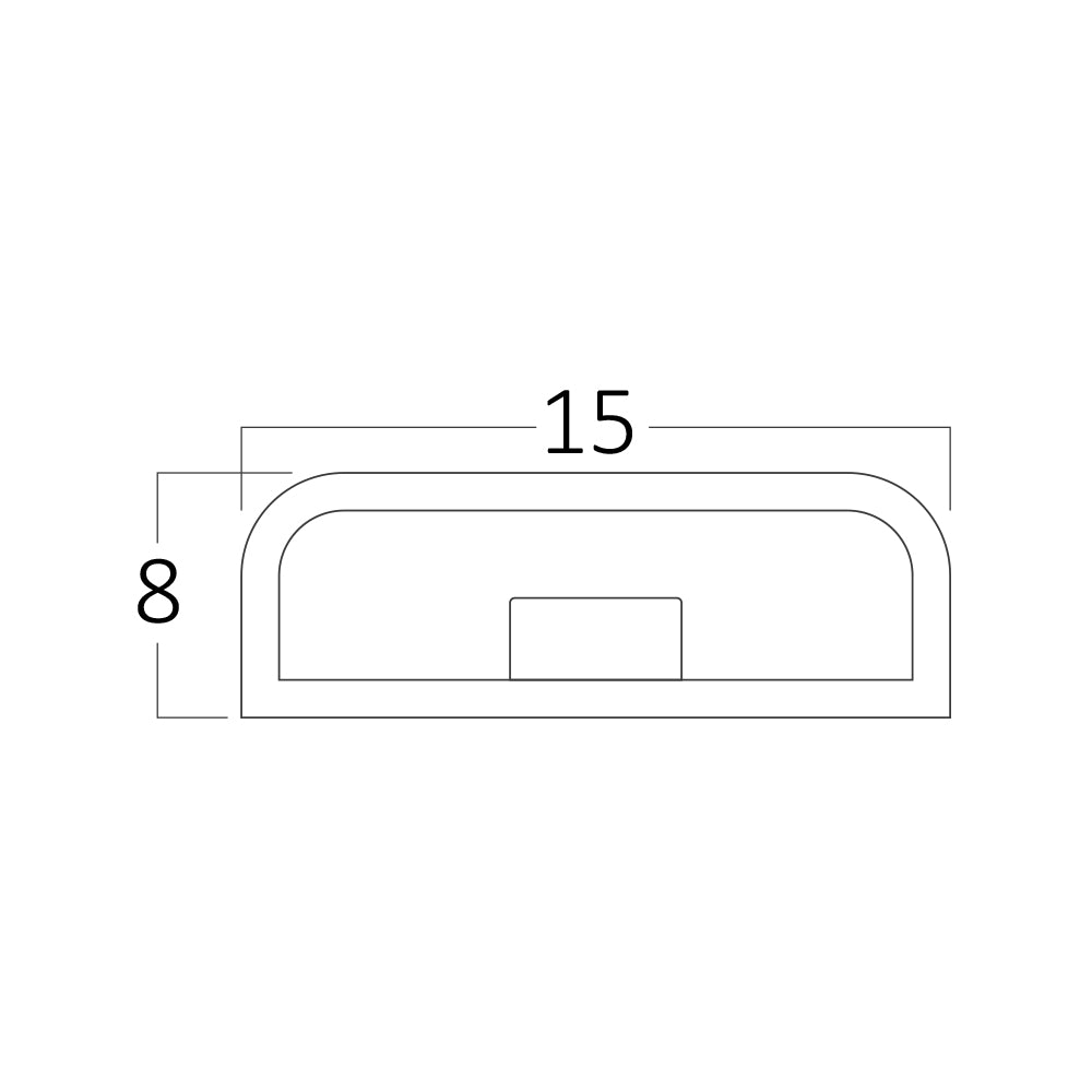 BRY-ECOLINE-120L-2835-6500K-220V-8W-IP54-LED TRAKA