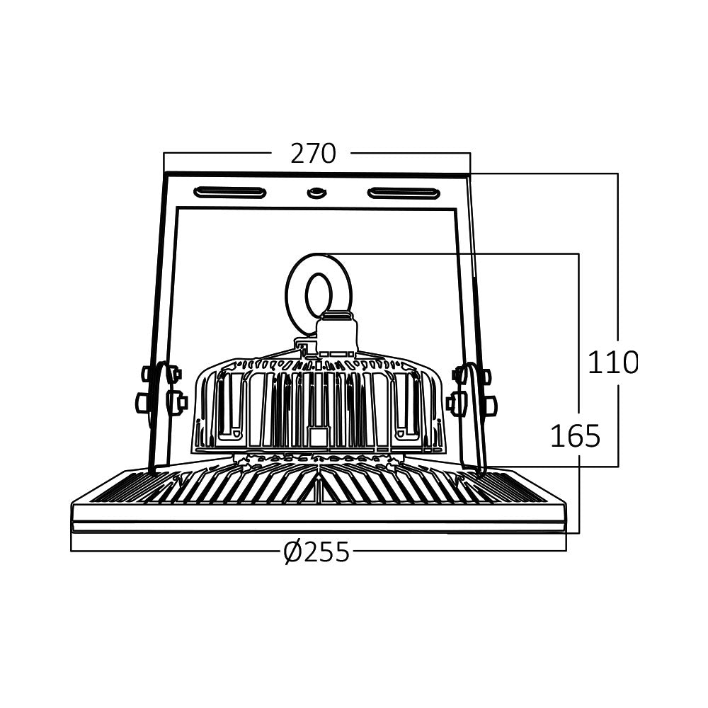 BRY-HIBAY-PSL-100W-GRY-4000K-IP65-LED REFLEKTOR-HIBAY