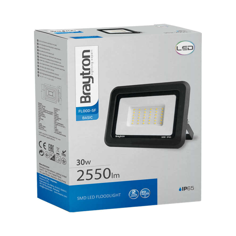BRY-FLOOD-SF-30W-BLC-4000K-IP65-LED REFLEKTOR