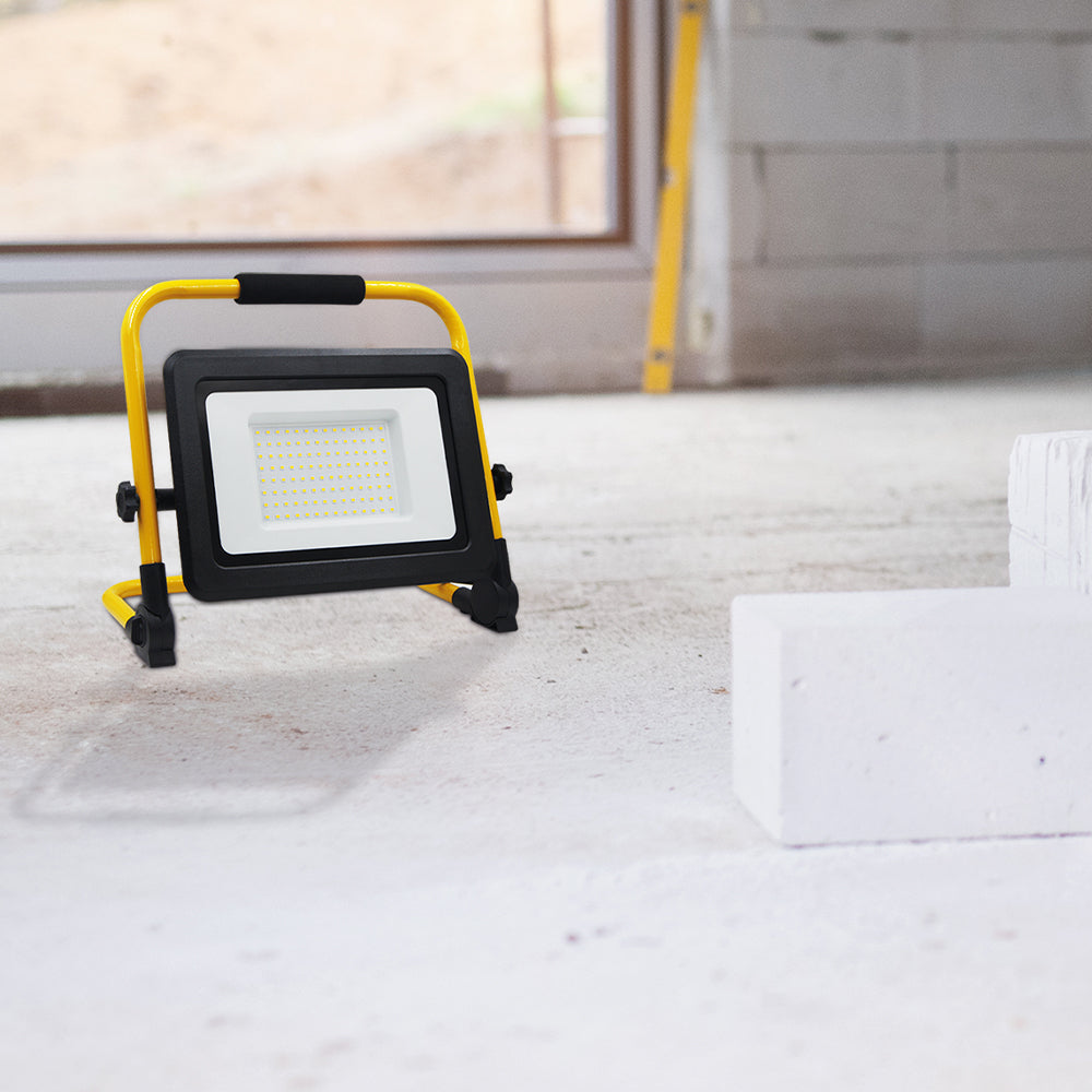 BRY-FLOOD-WL-CRNI-100W-6500K-PRENOSIVI REFLEKTOR