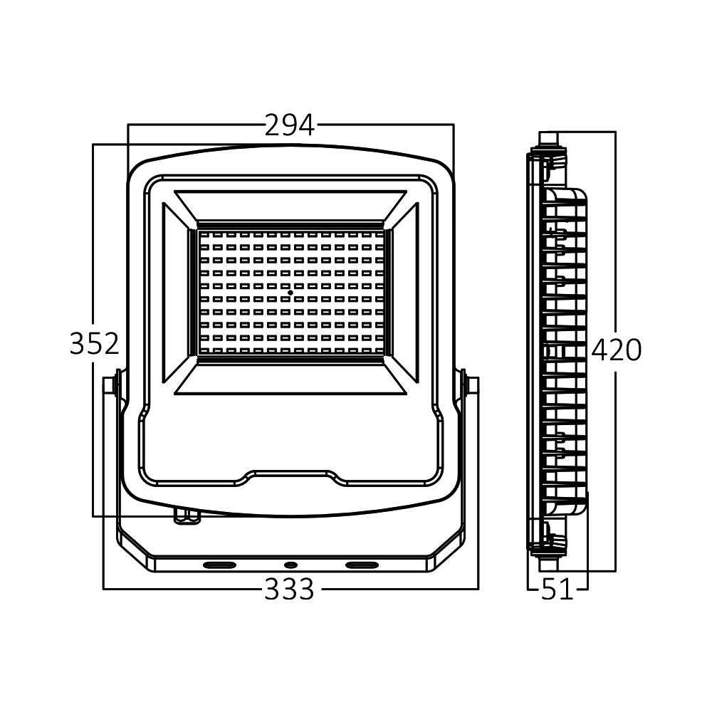 BRY-FLOOD-SL-150W-GRY-3000K-IP65-LED REFLEKTOR