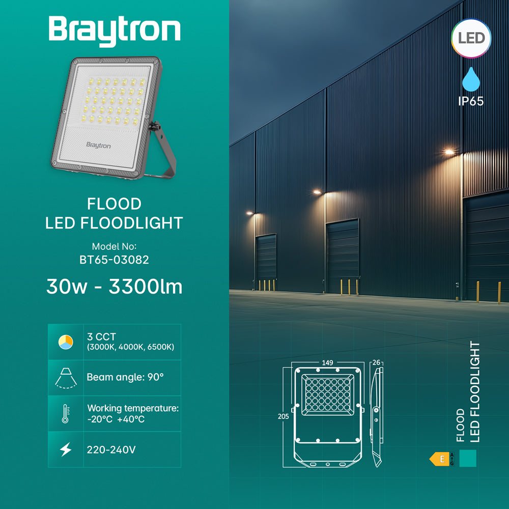 BRY-FLOOD-PF-30W-SIVI-3U1-IP65-LED REFLEKTOR