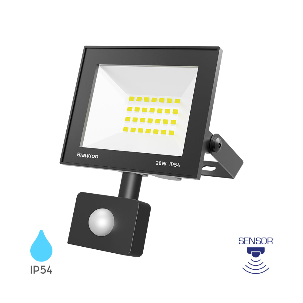BRY-FLOOD-CF-20W-CRNI-6500K-SNS-IP54-LED REFLEKTOR