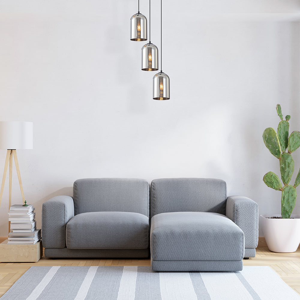 BRAYTRON-S004R-3H-3xE27-DIMLJENO SIVA-DEKORATIVNA VISILICA