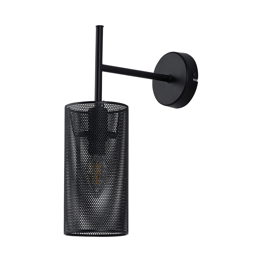 BRY-W002W-1H-1xE14-CRNA-DEKORATIVNA ZIDNA SVETILJKA