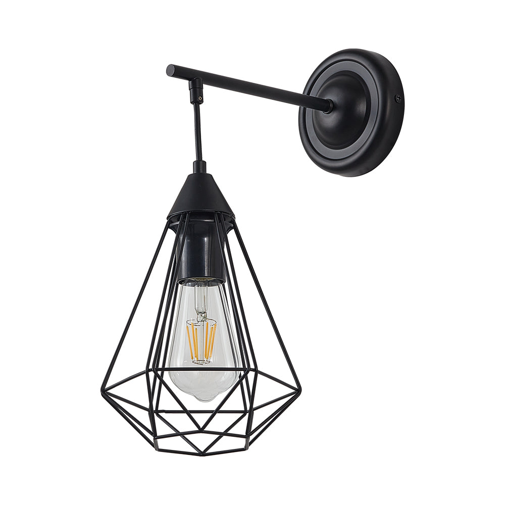 BRY-W003W-1H-1xE27-CRNA-DEKORATIVNA VISILICA