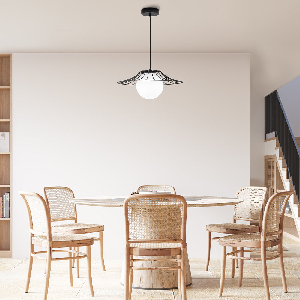 BRY-W004R-1H-1xE27-CRNA-DEKORATIVNA VISILICA