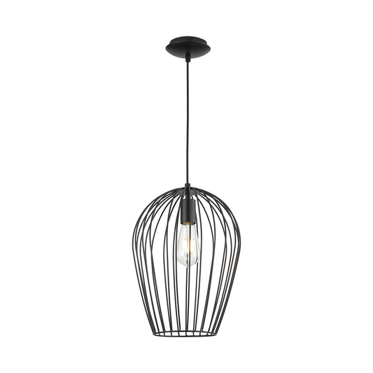 BRY-W005R-1H-1xE27-CRNA-DEKORATIVNA VISILICA