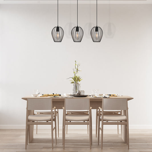 BRY-W005S-3H-3xE27-CRNA-DEKORATIVNA VISILICA