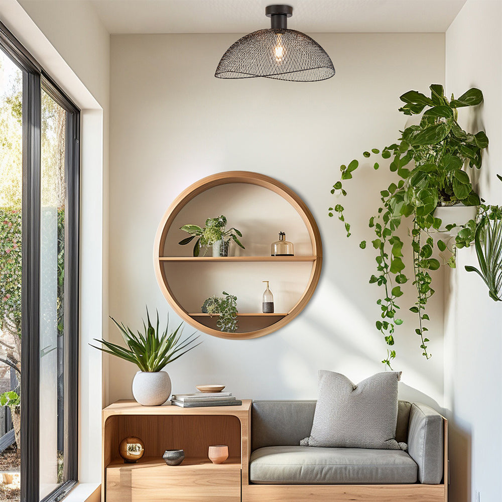 BRY-W006C-1H-1xE27-CRNA-DEKORATIVNA SVETILJKA