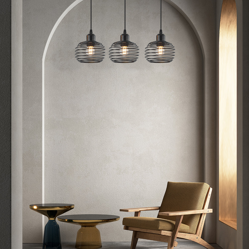 BRY-W008S-3H-3xE27-CRNA-DEKORATIVNA SVETILJKA