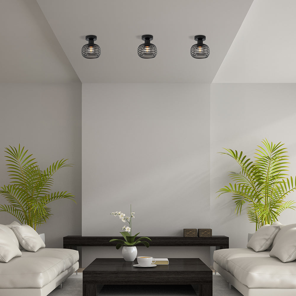 BRY-W008C-1H-1xE27-CRNA-DEKORATIVNA SVETILJKA