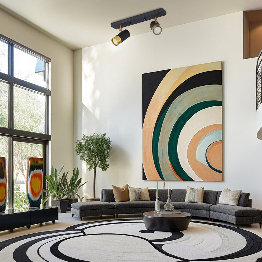 BRY-G002C-2H-2xGU10-ZLATNO-CRNA-DEKORATIVNA SVETILJKA