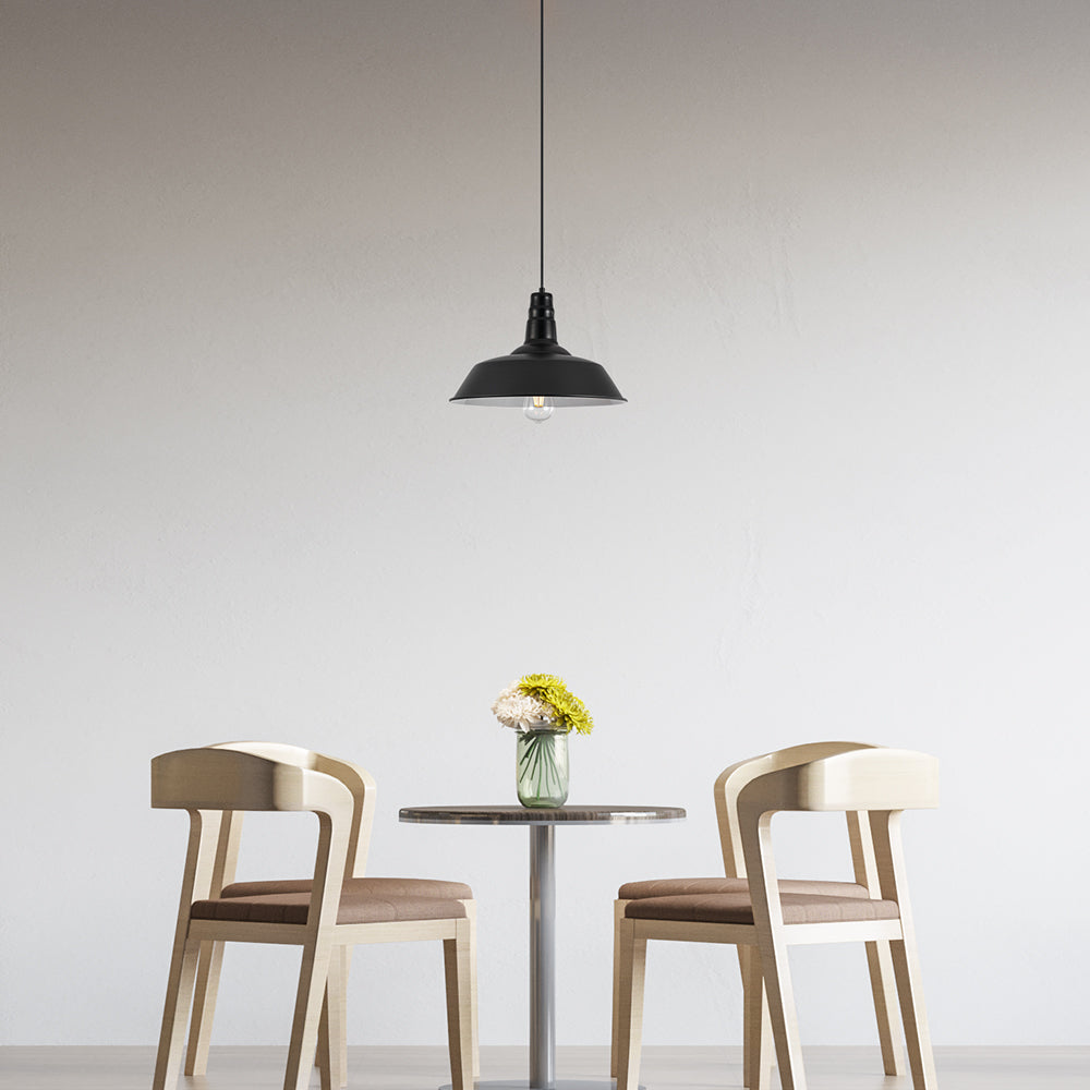 BRY-P003R-1H-1xE27-CRNA-DEKORATIVNA VISILICA