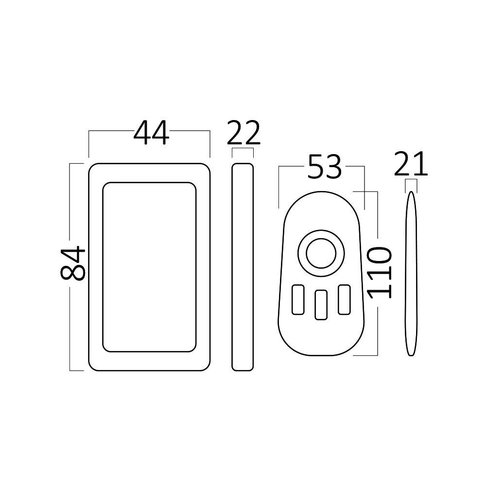 BRY-216W-18A-12/24VDC-RGB KONTROLER