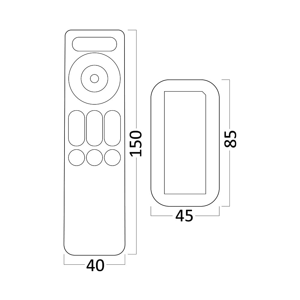 BRY-480W-RMT-RGBW KONTROLOR 12/24VDC-5CHN