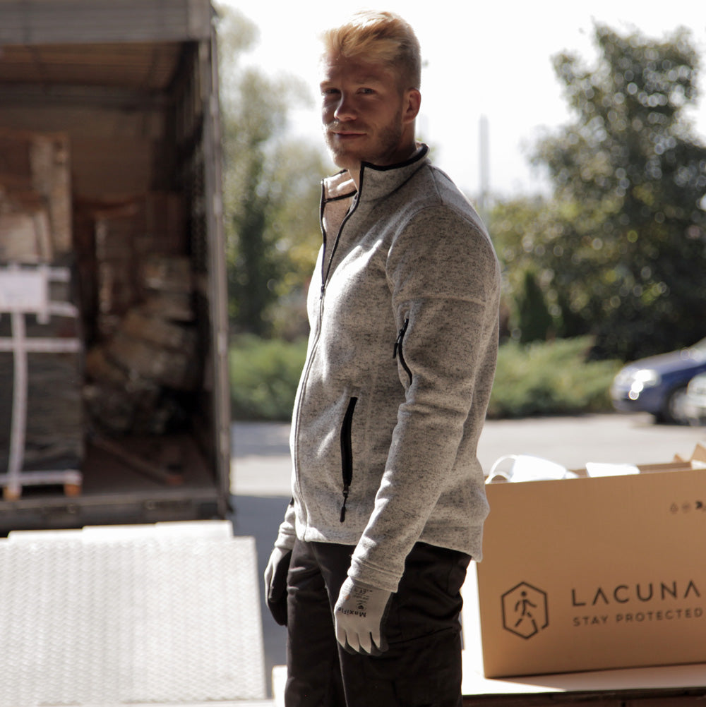 Flis vesta DYNAMIC muška, siva